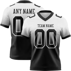 American <b>Football</b> Jersey with V-Neck Collar 100% Polyester Breathable & Quick Dry Short Sleeve Customizable Team Name - Product Image 1