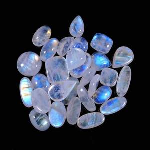 Pierre de lune arc-en-ciel forme mixte calibré fabrication de bijoux Cabochon pierre précieuse en vrac pierre de lune arc-en-ciel pierre précieuse en gros - Product Image 5