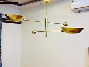 Mid Century Antique Brass Sputnik <b>Ceiling</b> <b>Light</b> Modern Flush Mount Chandelier for Stylish Interiors - Product Image 4