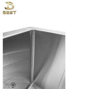 Fregadero de granja fabricado en Vietnam, delantal de granja de acero inoxidable negro mate, fregadero de cocina frontal calibre 18 R10 con escurridor - Product Image 3