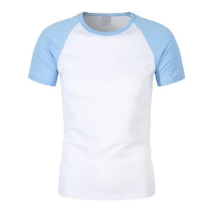 เสื้อยืดออกกำลังกายแห้งเร็วของผู้ชายผ้าโพลีเอสเตอร์กันยูวีแบบรัด UPF50สำหรับออกกำลังกาย - Product Image 6