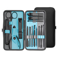 Ensemble professionnel de manucure et pédicure pour bébés 10/15/25 pièces |   Kit de coupe-ongles multifonction en acier inoxydable, boîte cadeau |   Luxueux