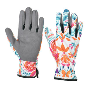 Material de cuero Impresión de flores La más alta calidad 2025 Tamaño personalizado Color Diseño único Guantes de jardín - Product Image 2