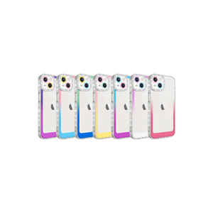 Coque de protection antichoc en silicone à paillettes dégradées de luxe pour iPhone 14 Plus, emballage de vente au détail, logo personnalisé - Product Image 2