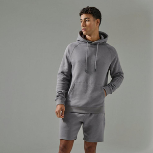 Ensemble jumeau d'été de haute qualité Logo personnalisé 100% coton short surdimensionné et ensembles de sweats à capuche pullover ensemble double pour hommes - Product Image 1