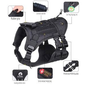 Original <span class=keywords><strong>Factory</strong></span> New Design Geschirr für große Hunde Tägliches Leben Taktisches Hunde geschirr Training Arbeitshund Weste mit Griff - Product Image 6