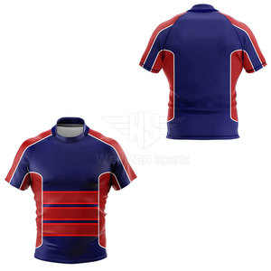 Camiseta de Rugby Estilo Profesional para Hombre, Tejido Elástico Cómodo, Ideal para Prácticas y Partidos de Rugby - Product Image 4