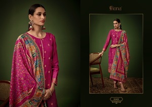 Vente chaude fantaisie tendance indien traditionnel Jacquard soie Salwar Kameez avec travail imprimé au taux le plus bas fournisseur indien - Product Image 6