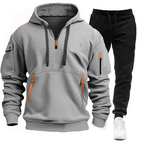 ชุดวอร์มสำหรับผู้ชายชุดวิ่งระบายอากาศได้ดีดีไซน์โลโก้ออกแบบได้ตามต้องการเหมาะสำหรับกีฬาและการใช้งานกลางแจ้ง - Product Image 5