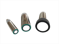 Pemantauan Tingkat Material Padat 10-30V 4-20mA 100-2000mm IP67 Casing Logam Pemasangan Ulir M30 Sensor Jarak Ultrasonik