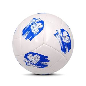 Ballon de football professionnel cousu à la machine en cuir PU PVC, ballon d'entraînement entièrement imprimé OEM - Product Image 5