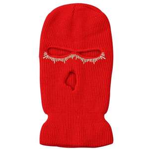 Top Tendance Couleur Unie Broderie Conception Confortable Taille Personnalisée Unisexe Hiver Respirant Balaclava Usine Prix de Gros - Product Image 1
