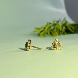 Exclusivos Pendientes de Oro Rosa de 14K con Diamantes Naturales de Corte Brillante H-I SI3-I1, Regalo de Compromiso, Lujo al por Mayor - Product Image 1