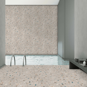 Design moderne Nouvelle finition mate Carreaux de la série Terrazo Taille 600x1200mm Corps en porcelaine à bas prix utilisé pour les décors d'appartement - Product Image 4