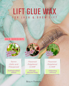 Bálsamo para levantar pestañas y cejas fabricado en Corea, 30g, pegamento permanente, bálsamo cremoso, tipo tarro, fragancia de coco rica, OEM - Product Image 4