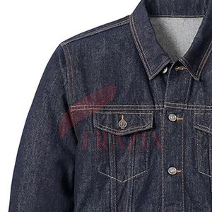 Veste Boxy en jean pour hommes à séchage rapide en gros à vendre en ligne Veste Boxy en jean en coton pour hommes - Product Image 5