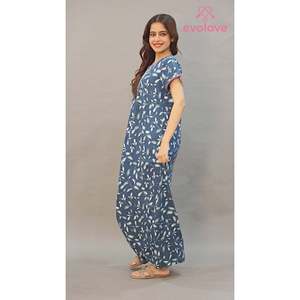 Camisón Largo de Viscosa Liva para Mujer Evolve, con Bolsillo, Súper Suave y Cómodo, Ropa de Dormir Informal ODM, Talla 3XL, Material Spandex - Product Image 1