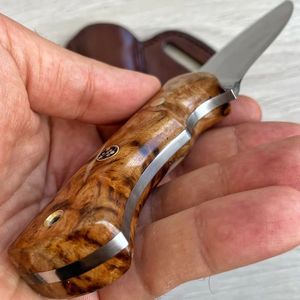 Cuchillo de Caza de Acero de Damasco Hecho a Mano y Personalizado, Forjado a Mano, de Espiga Completa, Grado Industrial con 1 Año de Garantía - Product Image 2