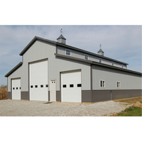 Qingdao SuperM Bâtiment préfabriqué de hangar de stockage de grange en métal de structure métallique