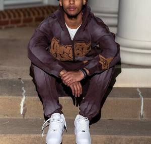 Fabricant Design Graphique Applique Imprimé Haute Qualité Y2K Plus Size Vintage Drawstring Baggy Stacked Sweat Pants Tracksuits - Product Image 6