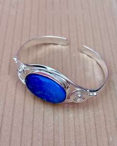 กำไลโอปอลสีเงินสเตอร์ลิง925กำไลสวยๆสำหรับผู้หญิง - Product Image 2