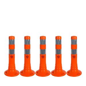 Ensemble de 5 délimiteurs de circulation flexibles en TPU 45 x 8 cm - Product Image 1