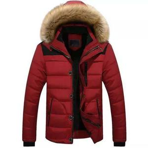 High Quality Custom Men's Puffer Jackets Winter <b>Thick</b> Hooded Outdoor <b>Quilted</b> Coat Zipper Closure Embroidered High Street Style - Product Image 5
