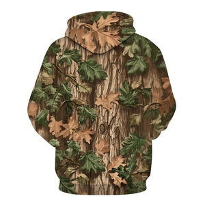 Sudadera con capucha de camuflaje para hombre con servicio OEM, jersey con diseño estampado de bosque, ropa informal de manga larga, sudaderas con capucha de camuflaje para niños y adultos - Product Image 2