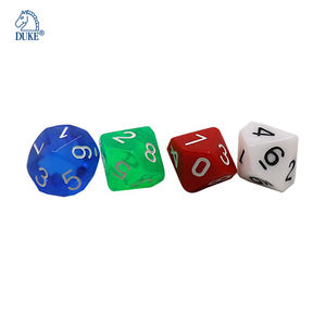 ลูกเต๋าเกมหลายเหลี่ยมแบบกําหนดเองลูกเต๋าพลาสติก 10 ด้านพร้อมตัวเลข 0 ถึง 9 - Product Image 3