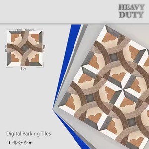 Fornecimento De Fábrica Heavy Duty Cerâmica Porcelana Exterior Estacionamento Ladrilhos 400x400mm Preço De Fábrica Do Fabricante Indiano - Product Image 1