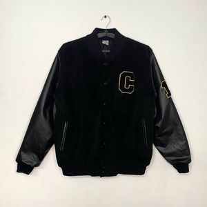 2024 nueva chaqueta con letras de fútbol personalizada para hombre, ropa de calle con bordado de manga larga, chaqueta universitaria de nuevo diseño - Product Image 3