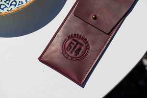 ชุดช้อนส้อมที่ใส่ช้อนส้อมหนังแท้หรูหราเป็นมิตรกับสิ่งแวดล้อมชุดรับประทานอาหารสำหรับร้านอาหาร LYR-0021 - Product Image 5