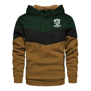 Custom Printed Men's Pullover Hoodie Multicolor Fleece Fabric with Embroidered Technique Available in XL Sizes in White Black