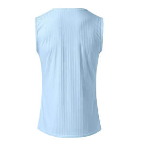 Camiseta sin mangas de algodón de alta calidad para hombre de verano OEM, camiseta sin mangas para gimnasio para hombre, camisetas sin mangas para gimnasio de talla grande para hombre - Product Image 5