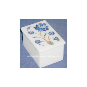 Cajas de Joyería con Incrustaciones de Mármol y Piedras Preciosas - Product Image 1