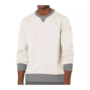 Sweat-shirt polaire chaud pour hommes classiques élégant motif solide brodé tricoté couture durable pour l'hiver superposition en plein air - Product Image 1