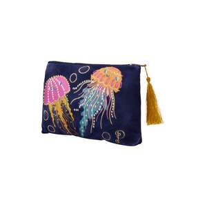Unique Bohemian Style Embroidery Pearl Evening Clutch <b>Bag</b> Fancy Design Lining Wholesale - Product Image 6