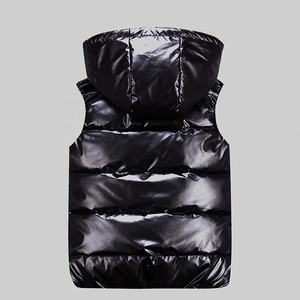 Chaleco personalizado para hombre, ropa de calle para exteriores, chaleco acolchado con capucha, OEM - Product Image 4