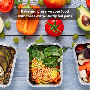 Contenants en aluminium de qualité <span class=keywords><strong>alimentaire</strong></span> pour la cuisine / Boîte en aluminium avec couvercle en PP - Product Image 4
