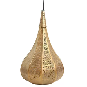 Hanging Moroccan Handmade Pendant Lampshade for Home Decoration Metal Light Fixture Made From Metal Iron <b>Gold</b> Pendant Lamp - Product Image 6