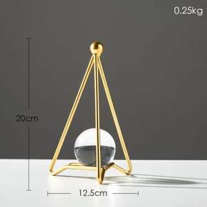 เฟอร์นิเจอร์หรูหราสำหรับตกแต่งตู้เก็บไวน์ศิลปะทำจากคริสตัลบอลใช้ตกแต่งเหล็กงานฝีมือทำจากโลหะห้องนั่งเล่น - Product Image 4