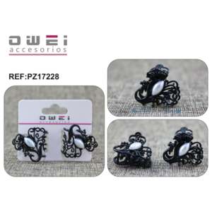 Cute <b>Vintage</b> Elegant Sweet Hairpins 12-Piece Set with Various Materials for Hair Decoration for Party - Product Image 1