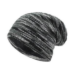 Gorro de Jacquard acrílico de alta calidad para uso en invierno, diseño de punto cálido con logotipo personalizado, gorros al por mayor para hombres - Product Image 1