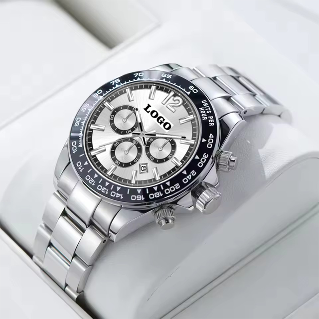 2025 Business Coin Luxury Hip Hop Full Diamond Quartz Watch for Men | Starry Sky Dial Calendar Stainless Steel Band Sapphire