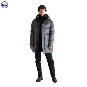 Heavy Hooded Puffer <b>Jacket</b> Customize Logo New Design Eco-Friendly 100% Nylon Soft Warm 2023 New <b>Men</b> <b>Plus</b> <b>Size</b> Long - Product Image 2