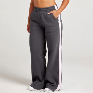 Meilleure vente de pantalons de survêtement personnalisés été pantalons de survêtement écologiques fermeture à cordon plat avant pantalons de survêtement décontractés de qualité supérieure - Product Image 2