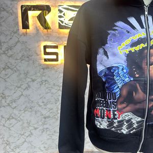 Meilleure vente chaude mode la plus demandée sweat à capuche avec fermeture éclair Puff Printed factory made bon prix sweats à capuche pour hommes sweats à capuche pour hommes - Product Image 4