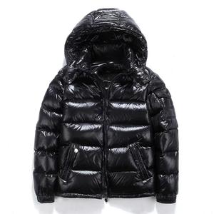 Veste matelassée unisexe de haute qualité, logo de designer, surdimensionnée, d'hiver, à bulles, personnalisée, pour homme, brillante, col montant, en vente - Product Image 3