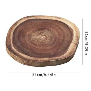 Planche à découper au fromage en bois Bloc à découper rond avec poignée pour hôtel et restaurant Planche à découper au fromage - Product Image 5