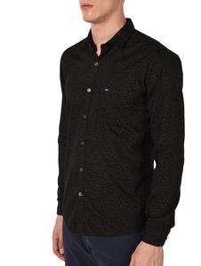 Camisa de vestir informal ajustada para hombre de verano 2025, Top de punto antibolitas de manga larga de secado rápido de algodón 100% con ODM - Product Image 4